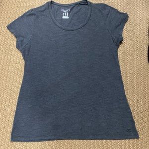 Women Cute Grey Champion T-Shirt Size XL